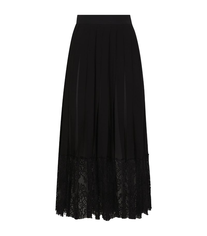 Dolce & Gabbana Dolce & Gabbana Silk Georgette Midi Skirt