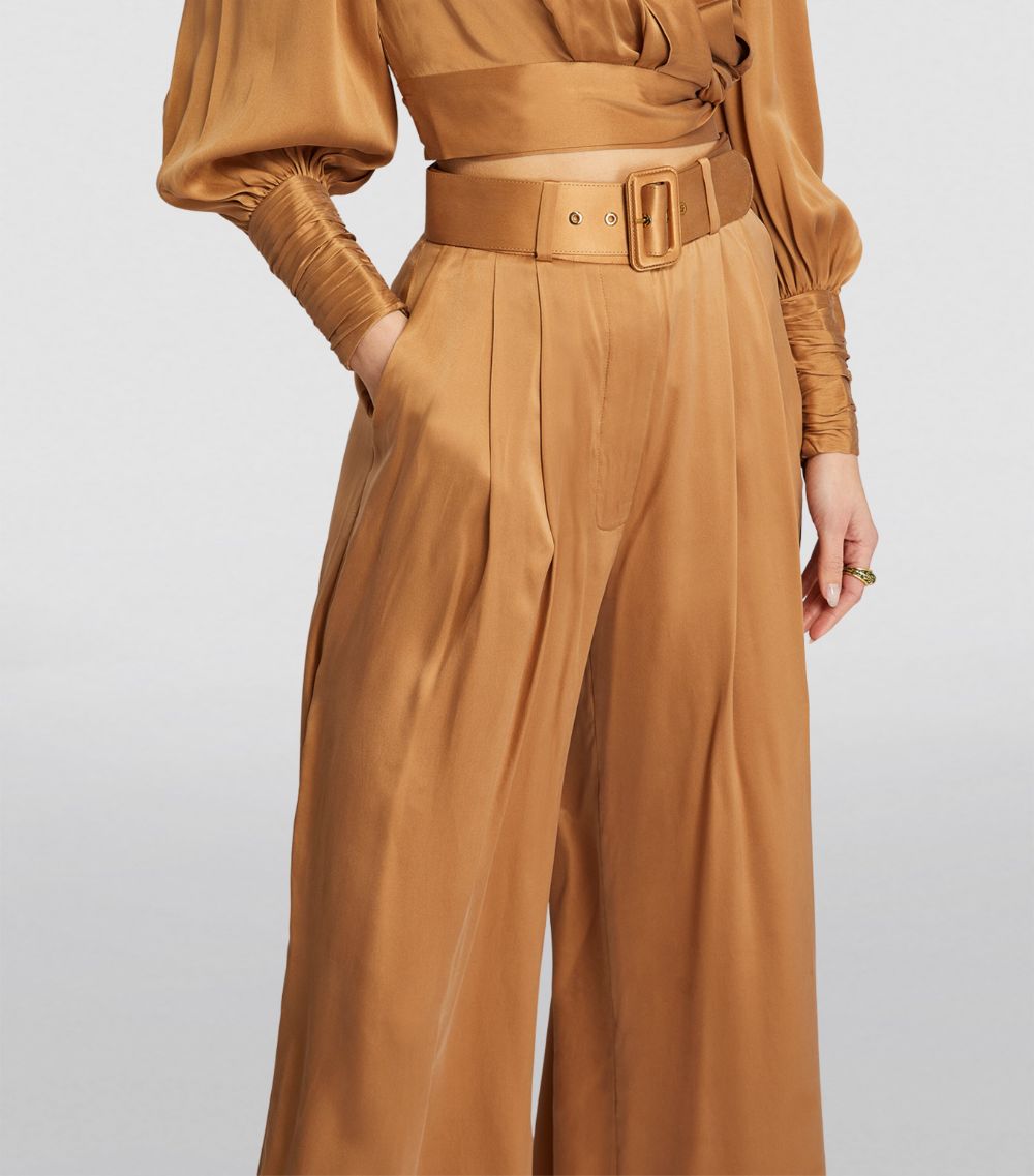 Zimmermann Zimmermann Silk Wide-Leg Trousers