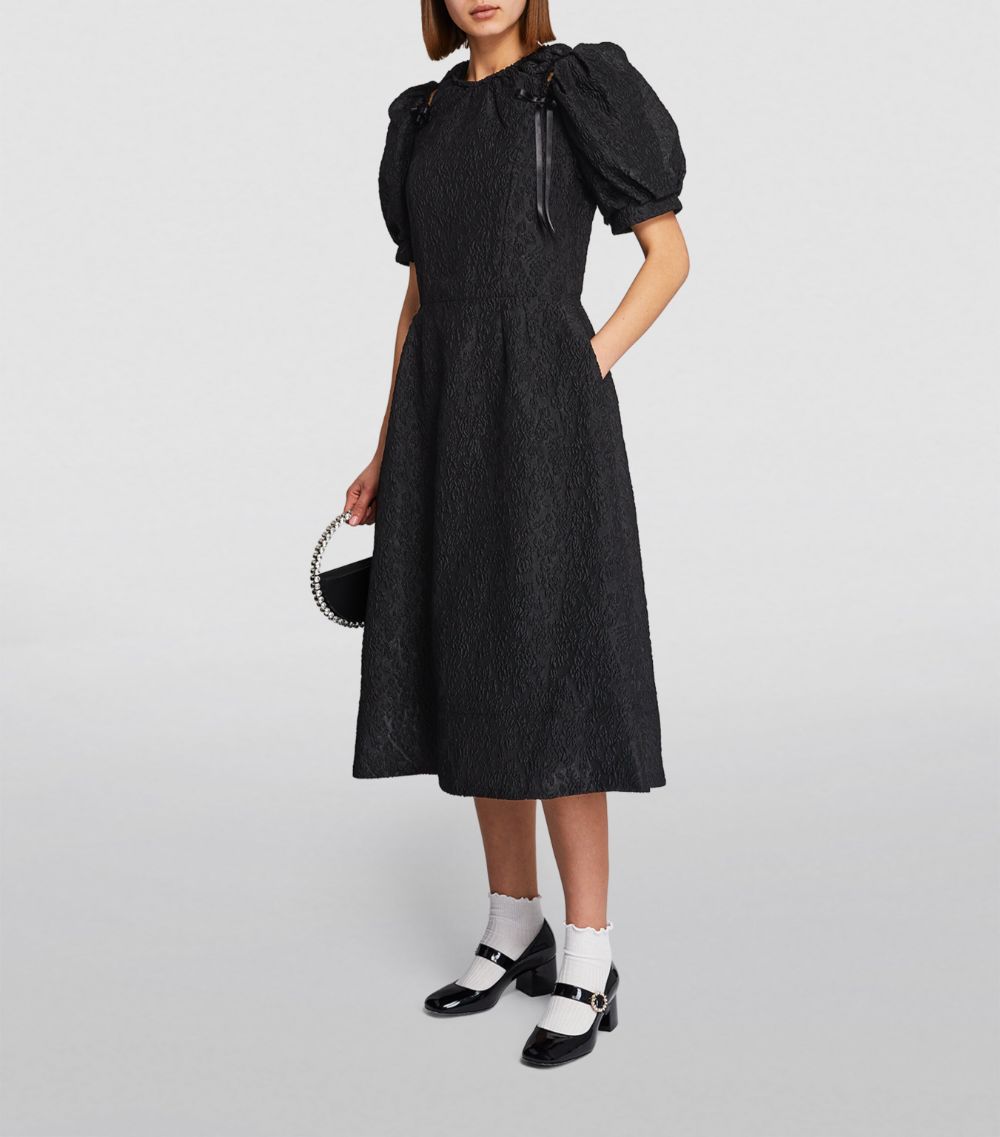 Simone Rocha Simone Rocha Puff-Sleeve Signature Midi Dress