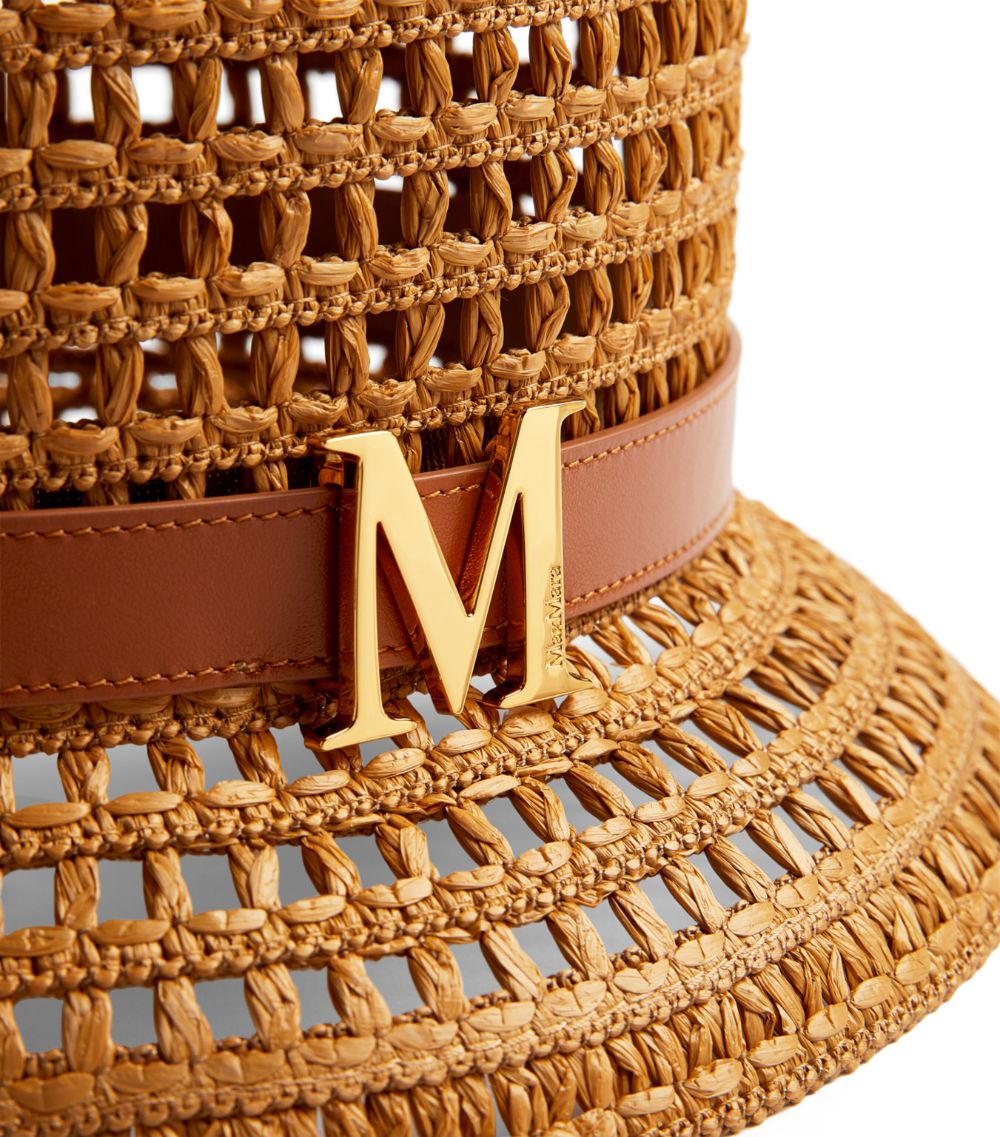 Max Mara Max Mara Woven Logo Bucket Hat