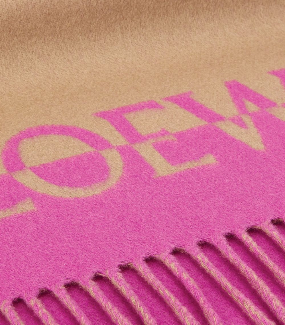 Loewe LOEWE Wool-Cashmere Bicolour Scarf