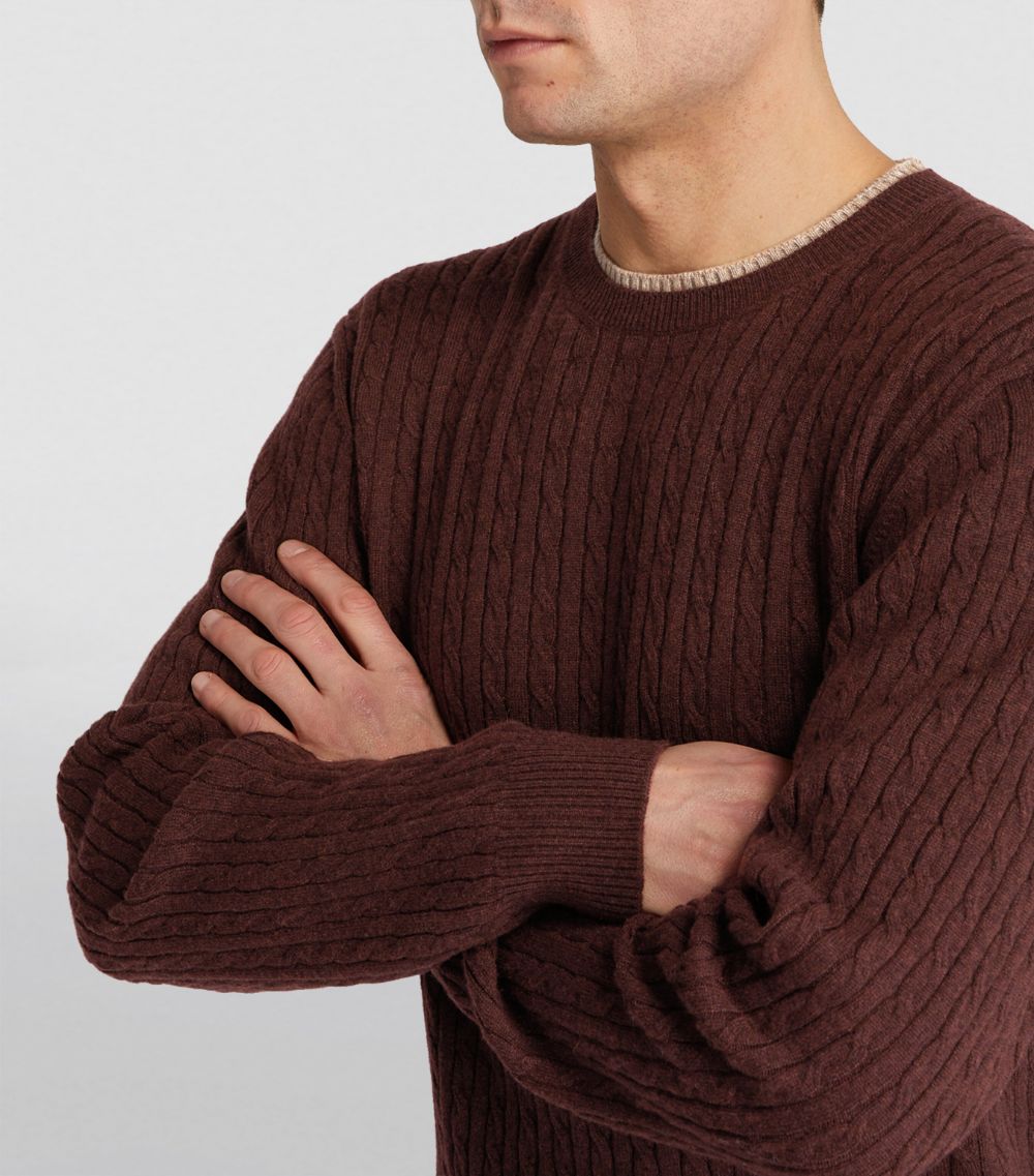 Johnstons Of Elgin Johnstons Of Elgin Cashmere Cable-Knit Sweater