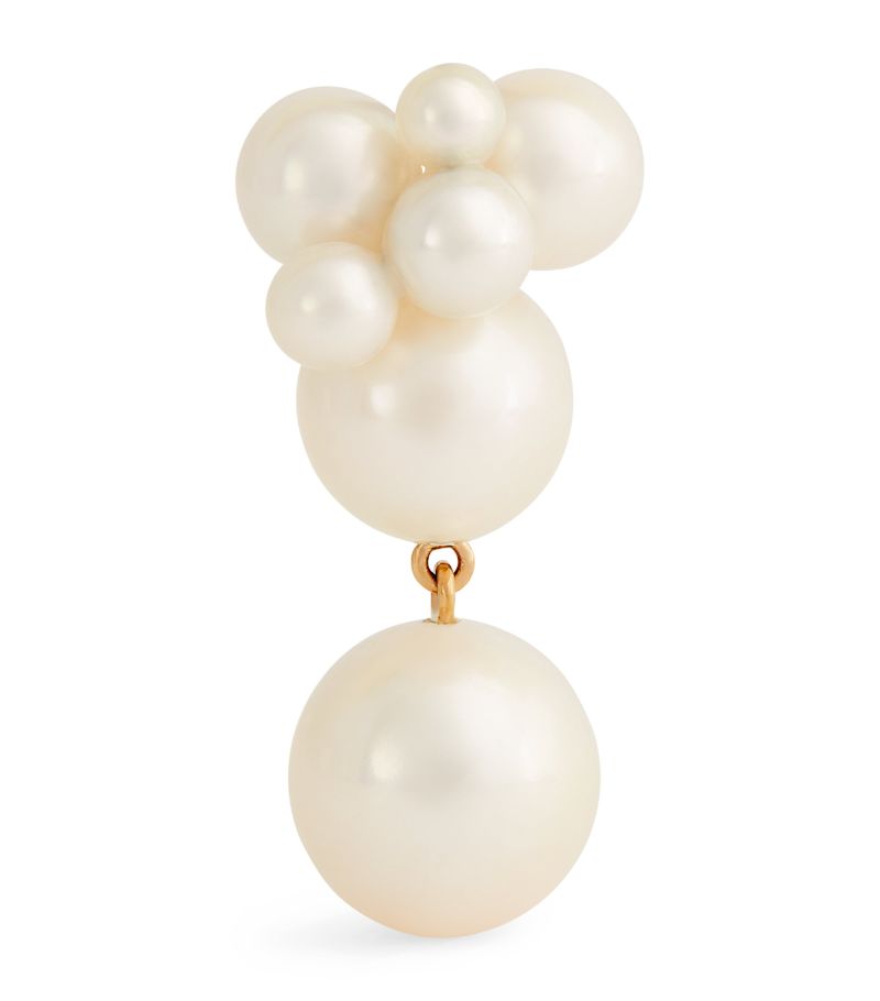 Sophie Bille Brahe Sophie Bille Brahe Yellow Gold And Pearl Ensemble Single Earring