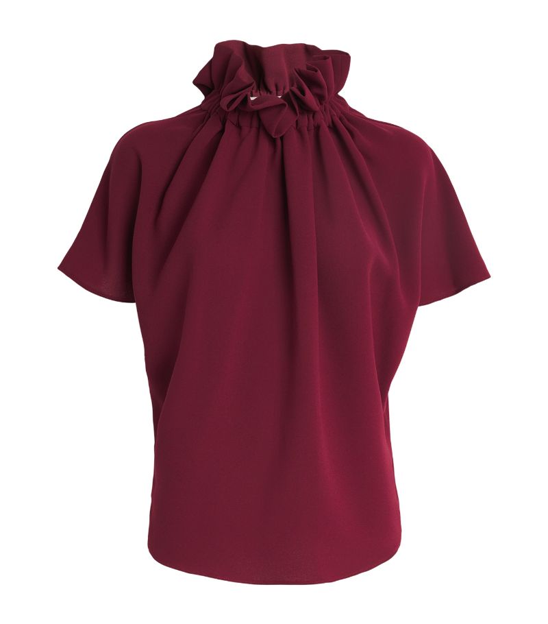 Edeline Lee Edeline Lee Short-Sleeved Ruff Blouse