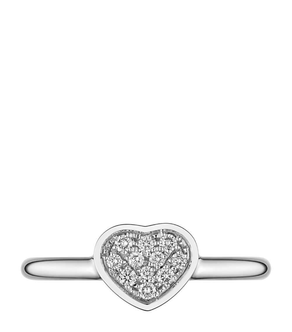 Chopard Chopard White Gold And Diamond My Happy Hearts Ring