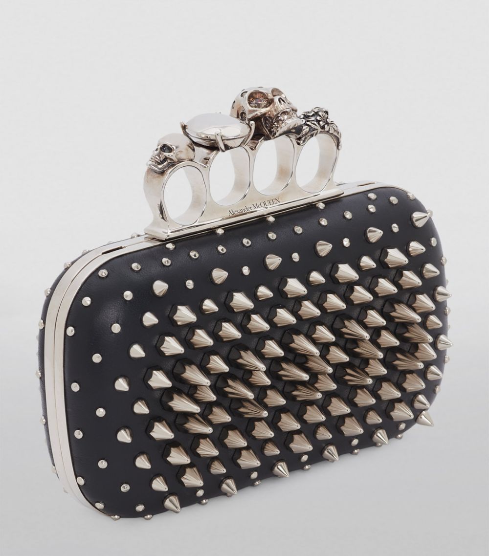 Alexander McQueen Alexander McQueen Mini Leather Four-Ring Clutch Bag