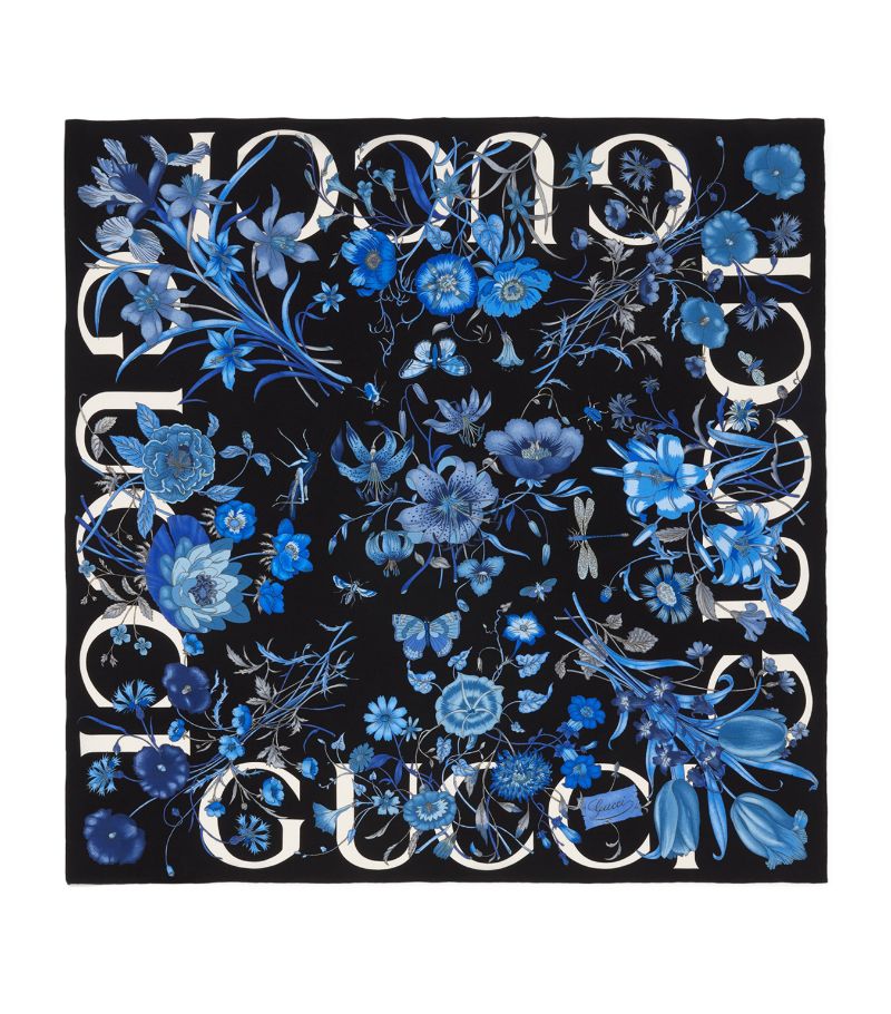 Gucci Gucci Silk Floral Carré