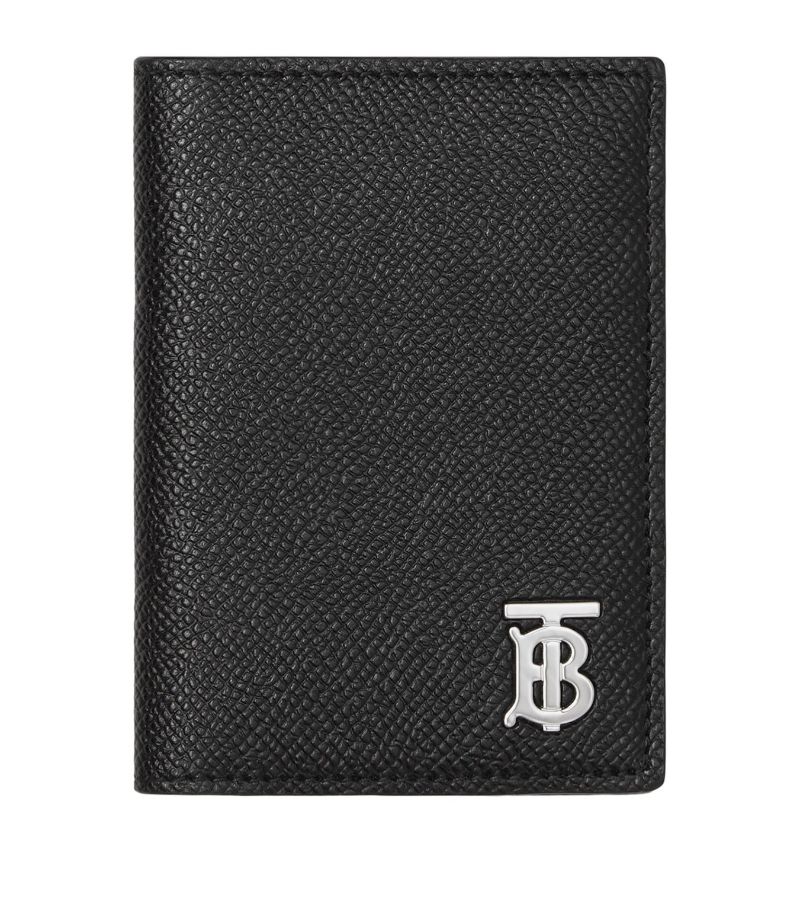 Burberry Burberry Leather Tb Monogram Folding Card Holder