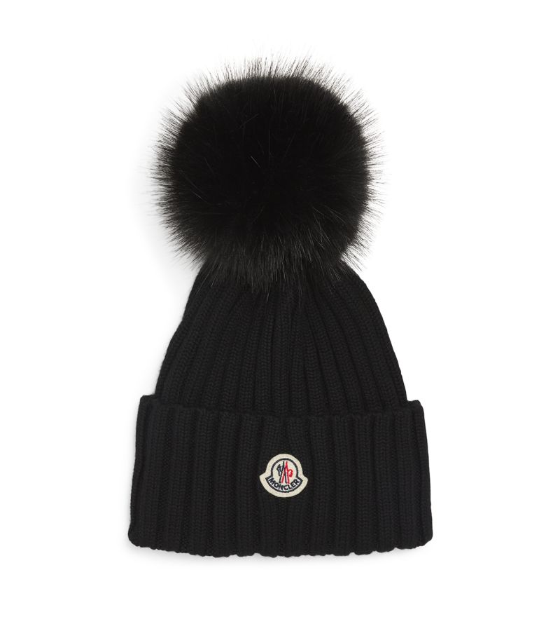 Moncler Moncler Ribbed Pom-Pom Beanie