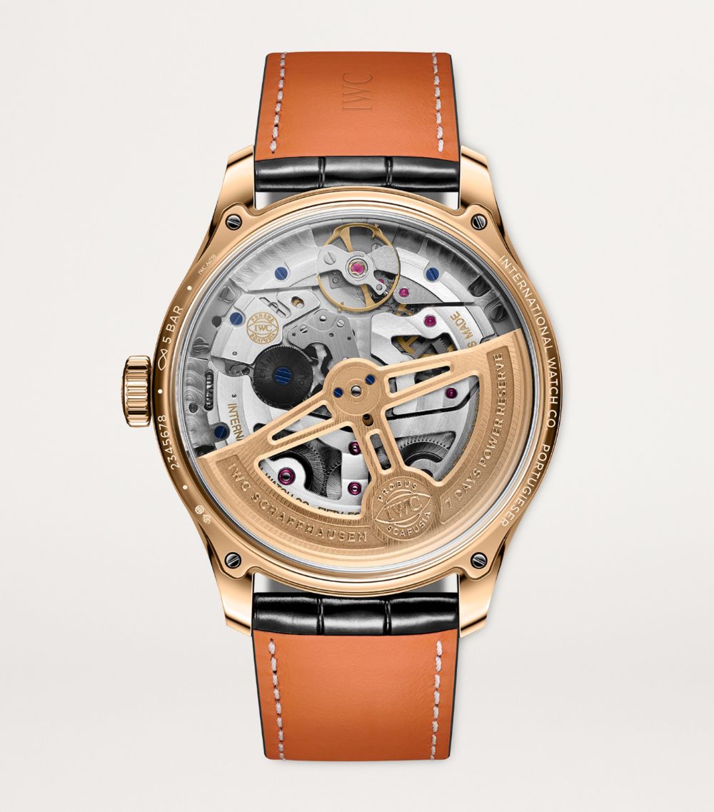 Iwc Schaffhausen Iwc Schaffhausen Rose Gold Portugieser Perpetual Calendar Watch 44Mm