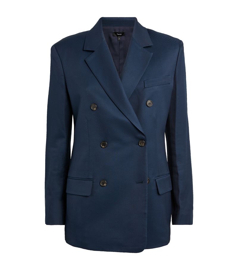 Theory Theory Double-Breasted Blazer