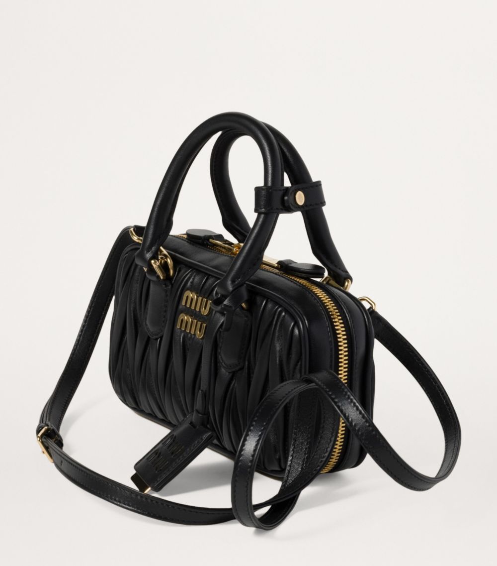 Miu Miu Miu Miu Mini Matelassé Leather Arcadie Top-Handle Bag