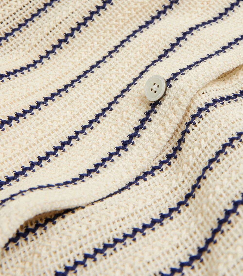 Le 17 Septembre Le 17 Septembre Crochet Striped Shirt