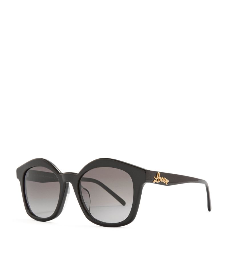  Loewe Eyewear Round Logo Sunglasses