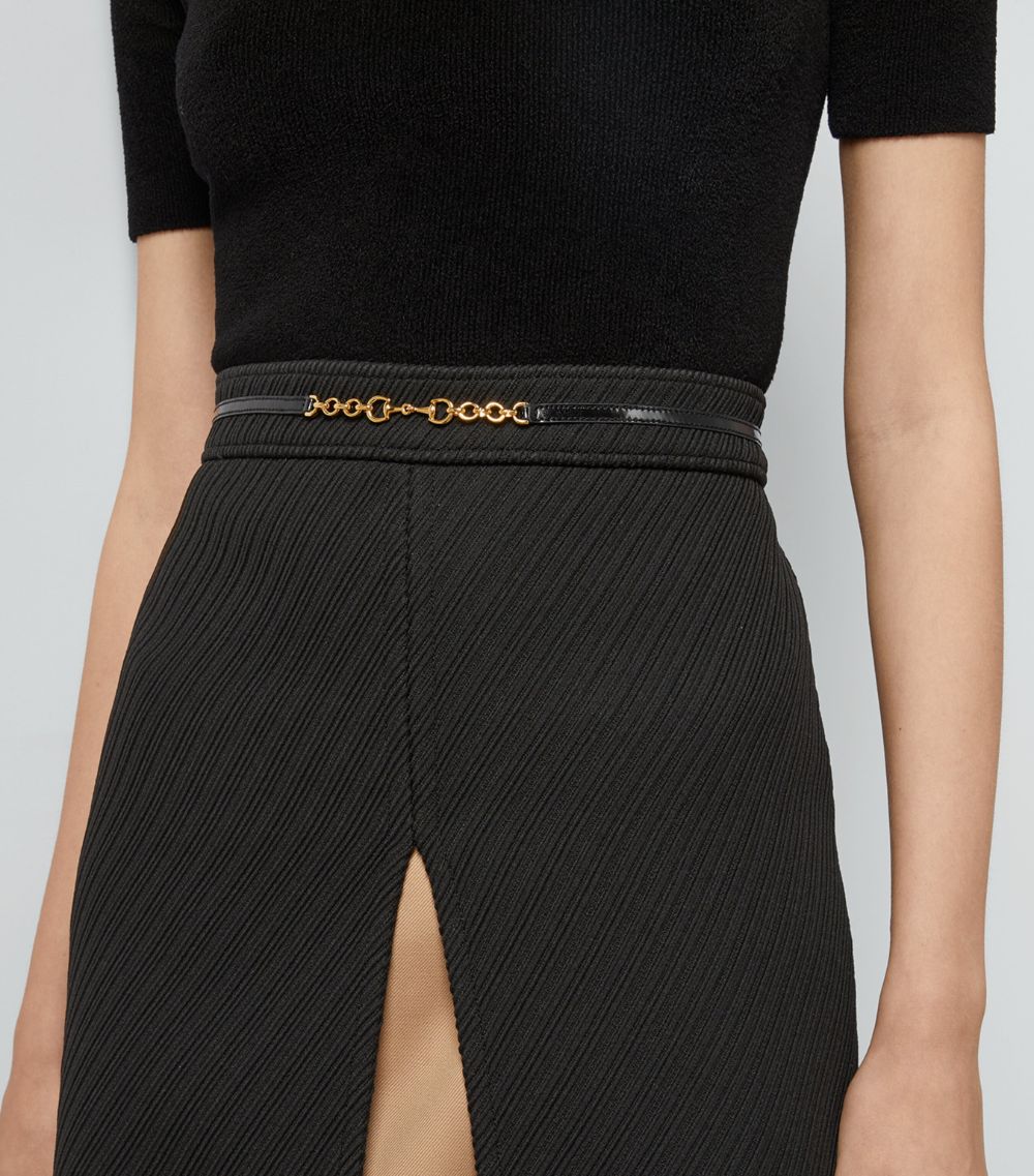 Gucci Gucci Horsebit-Belt Mini Skirt