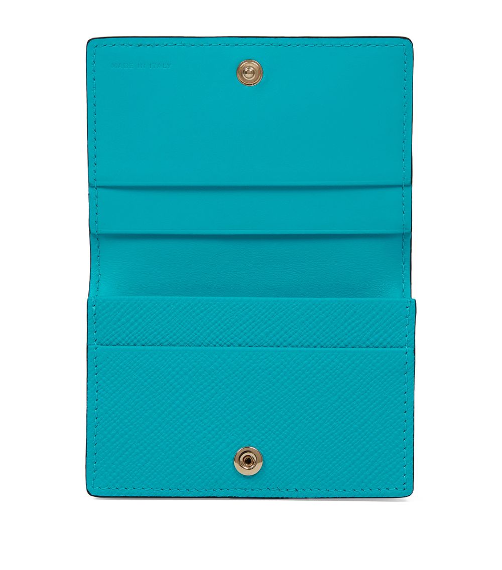 Smythson Smythson Leather Folded Panama Card Holder