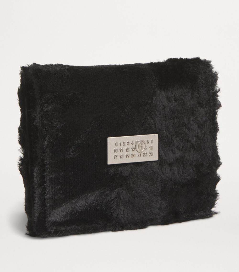 MM6 Maison Margiela Mm6 Maison Margiela Faux Fur Numeric Bifold Wallet