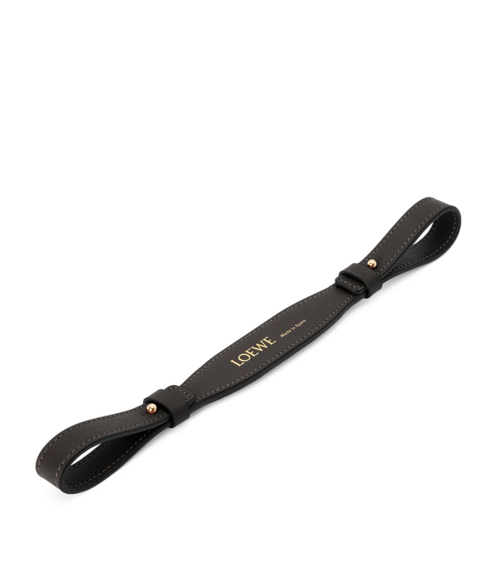 Loewe Loewe Leather Logo Short Strap