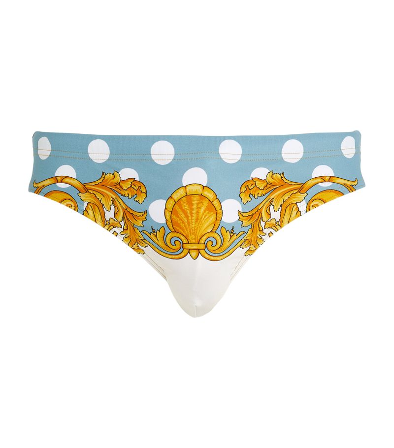 Versace Versace Baroque Print Swim Briefs