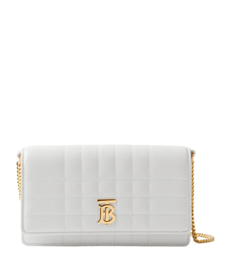 Burberry Burberry Leather Quilted Lola Clutch Bag