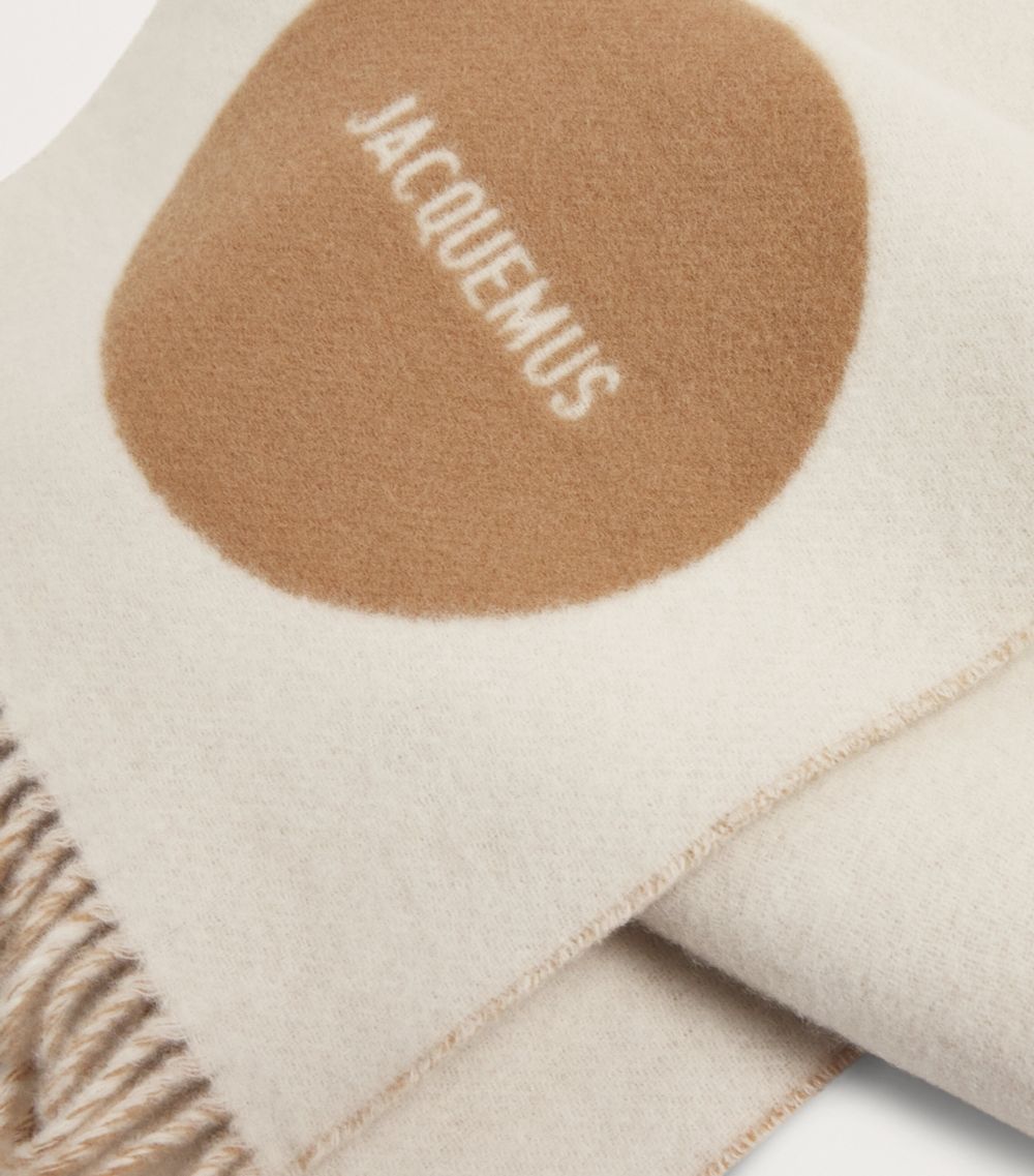 Jacquemus Jacquemus Virgin Wool Logo Scarf