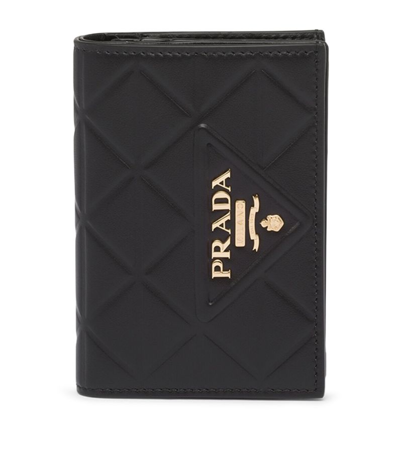 Prada Prada Small Quilted Leather Wallet