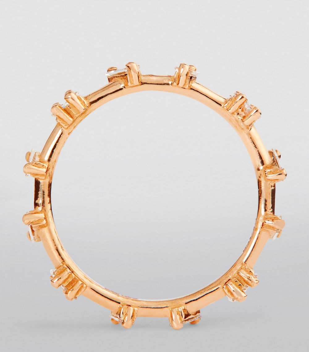 Suzanne Kalan Suzanne Kalan Rose Gold Barbwire Ring (Size 6)