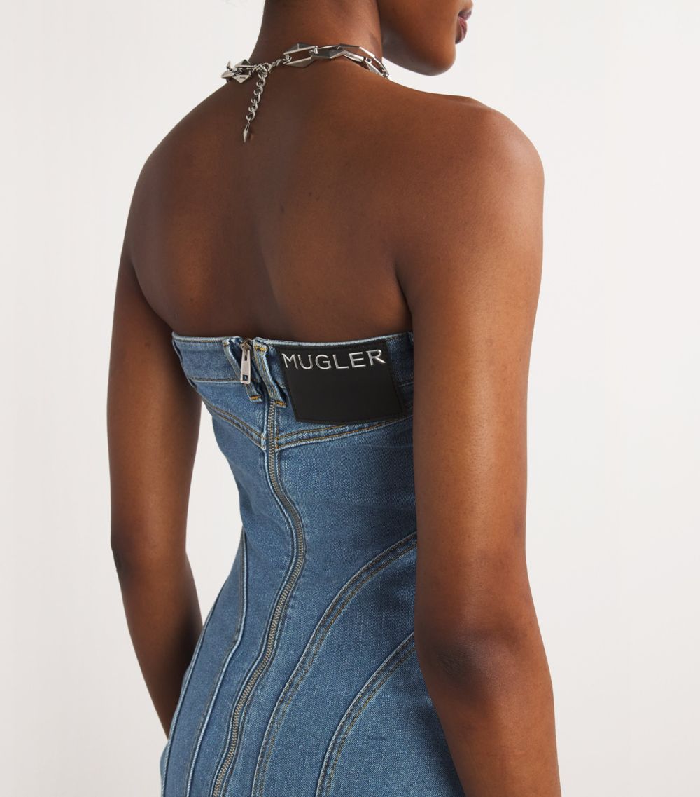 Mugler Mugler Spiral Bustier Mini Dress