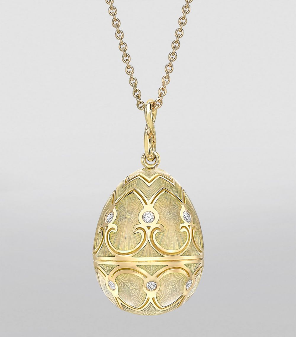 Fabergé Fabergé Yellow Gold and Diamond Heritage Necklace