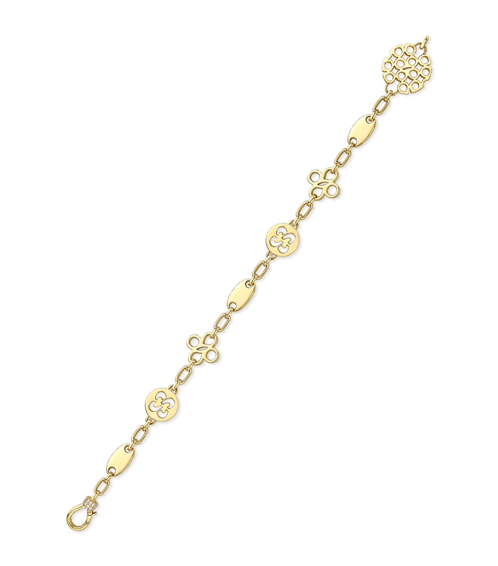 Boodles Boodles Yellow Gold And Diamond Be Bold Bracelet