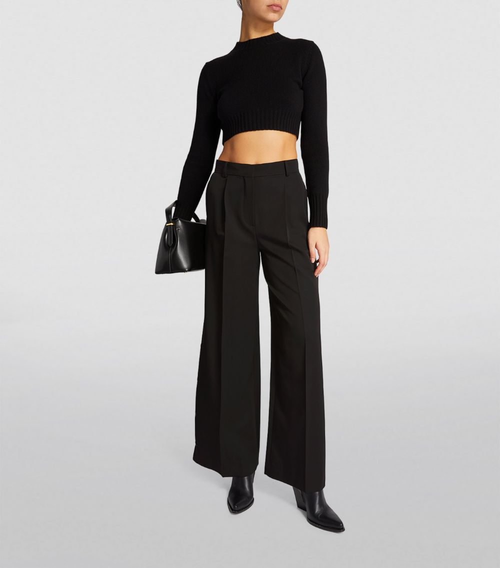 Max Mara Max Mara Wool-Mohair Tailored Trousers