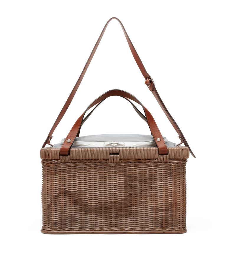 Brunello Cucinelli Brunello Cucinelli Wicker Picnic Basket