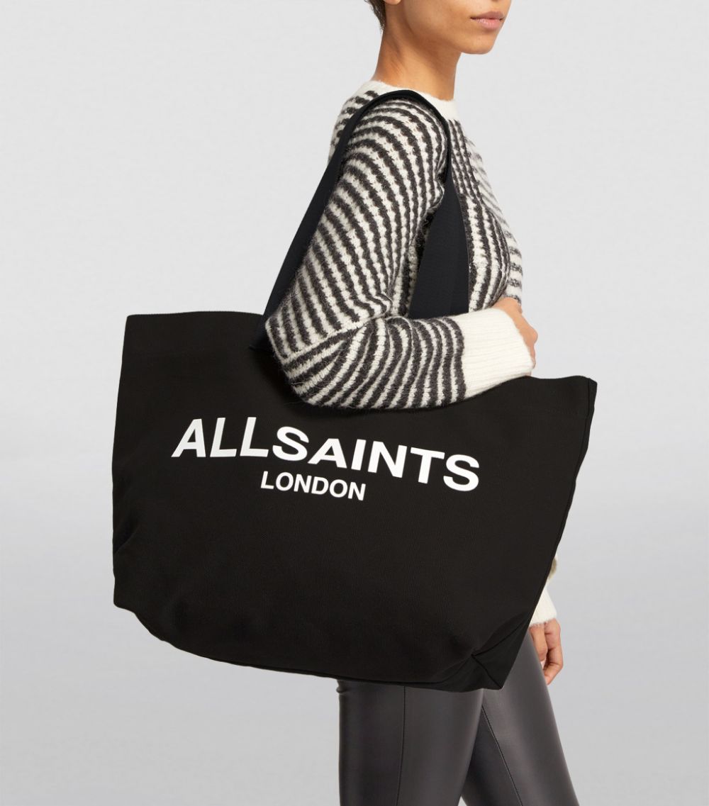 Allsaints AllSaints Canvas Logo Tote Bag