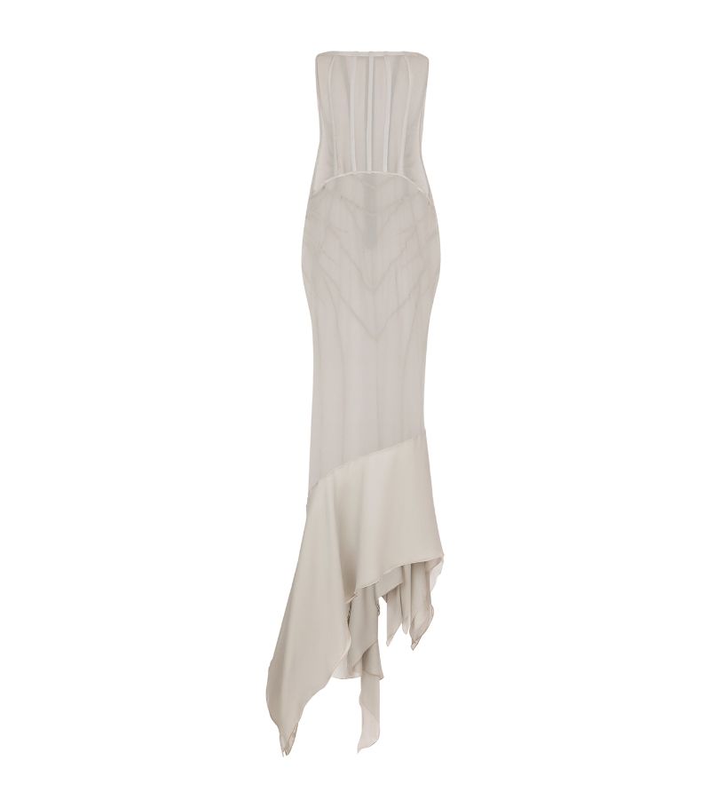 Dolce & Gabbana Dolce & Gabbana KIM DOLCE & GABBANA Silk Semi-Sheer Maxi Dress