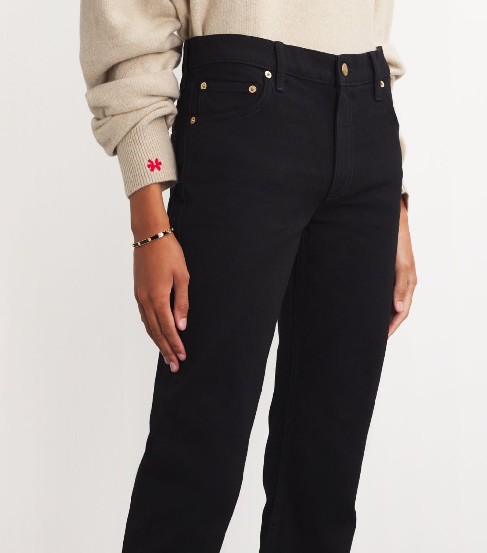 Tory Burch Tory Burch Cropped Kick Flared Jeans