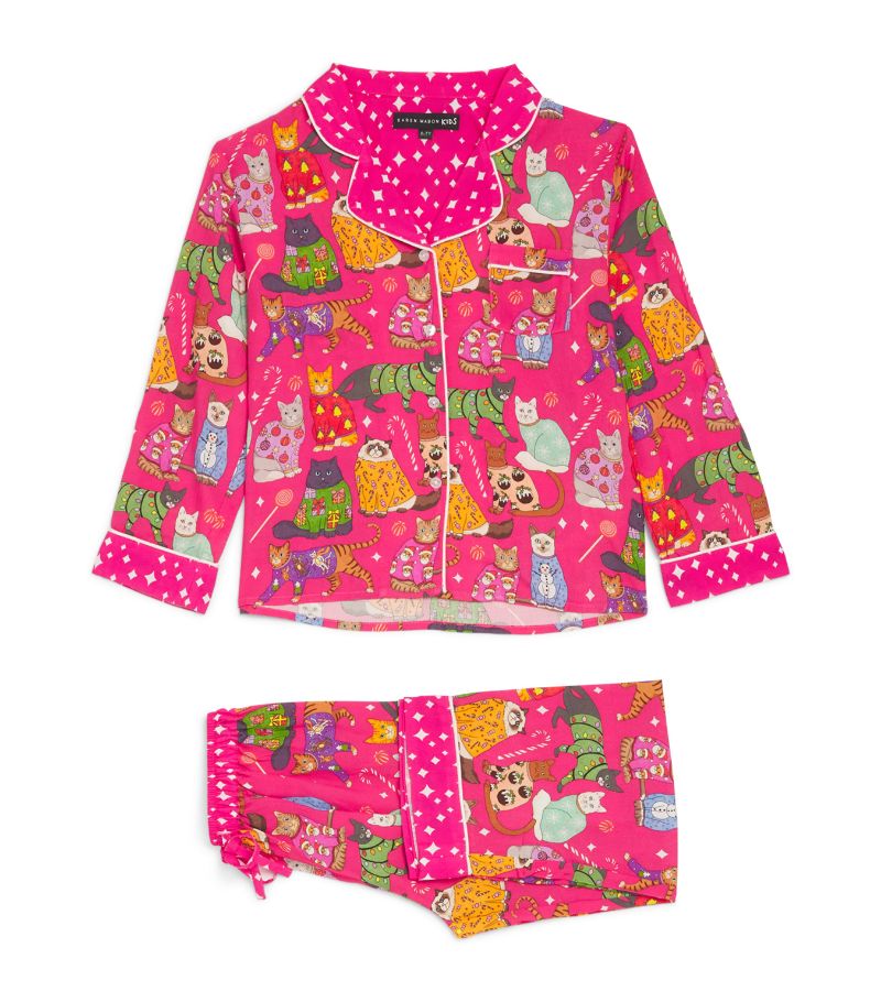  Karen Mabon Kids Have Yourself A Meowy Little Christmas Pyjama Set (2-14 Years)