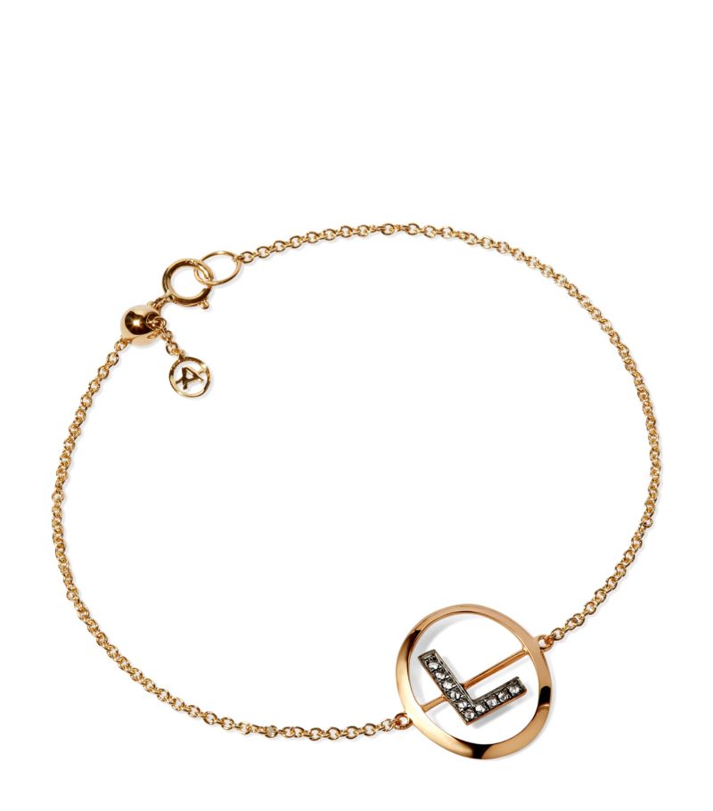 Annoushka Annoushka Yellow Gold And Diamond L Bracelet