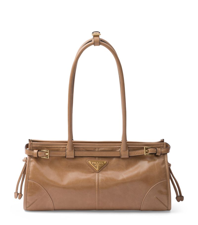 Prada Prada Medium Leather Top-Handle Bag