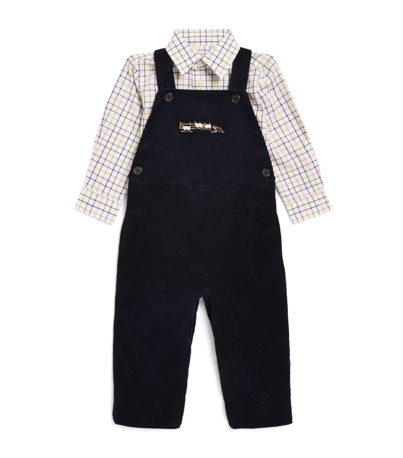 Ralph Lauren Kids Ralph Lauren Kids Shirt And Overall Set (9-24 Months)