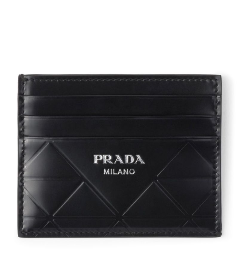 Prada Prada Leather Triangle Card Holder