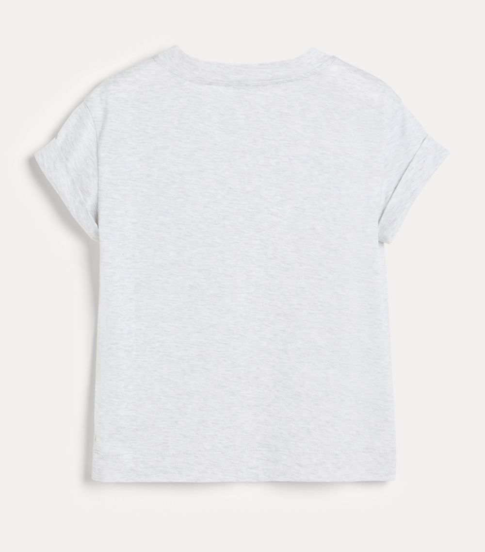 Brunello Cucinelli Kids Brunello Cucinelli Kids Cotton Monili-Trim T-Shirt