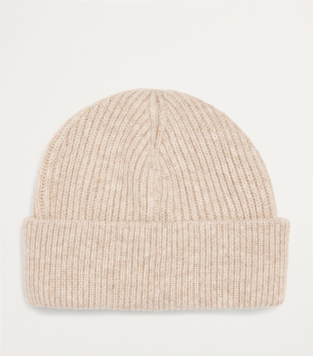 Ganni Ganni Wool-Blend Light Structured Rib Knit Beanie