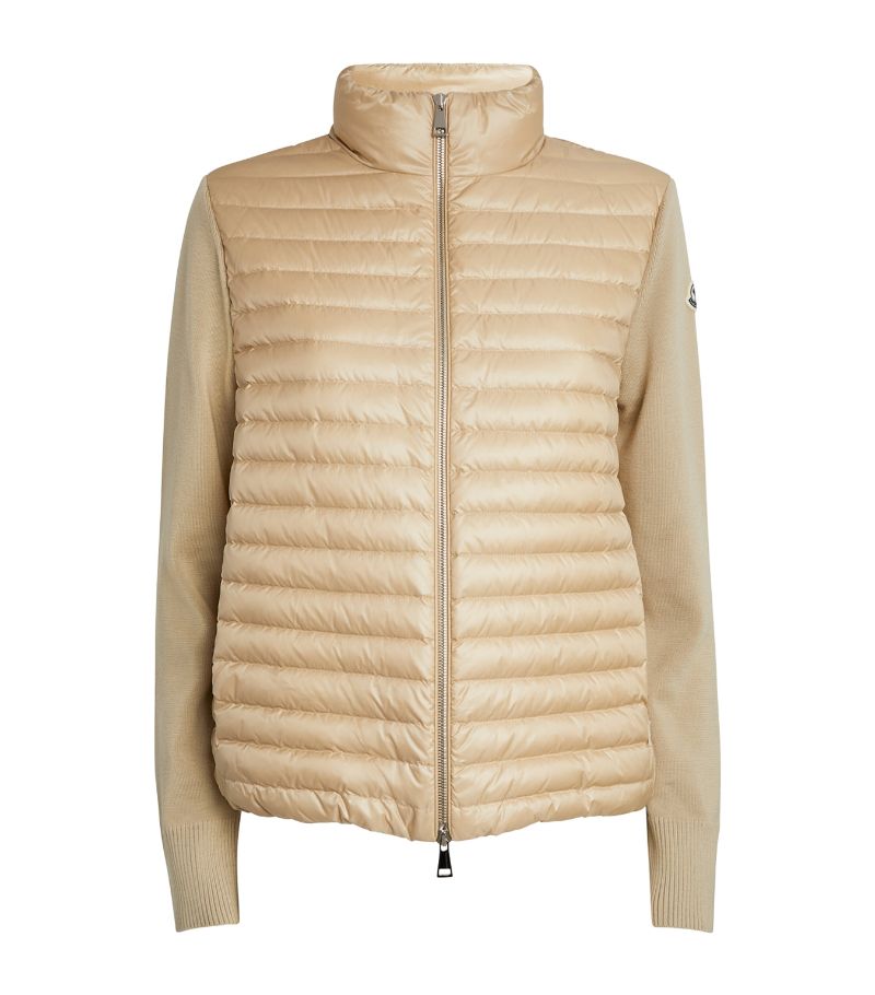 Moncler Moncler Puffer-Detail Zip-Up Jacket