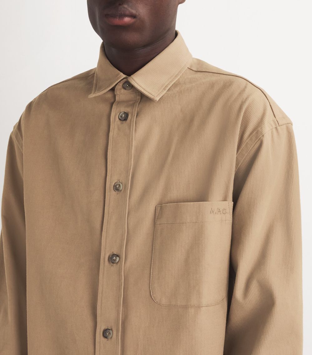 A.P.C. A. P.C. Cotton Ribbed Emelien Shirt