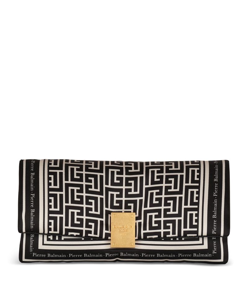 Balmain Balmain Monogram 1945 Soft Clutch Bag