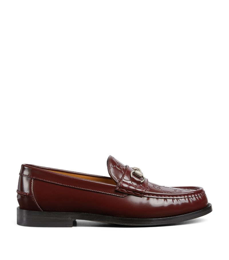 Gucci Gucci Leather Gg Horsebit Loafers