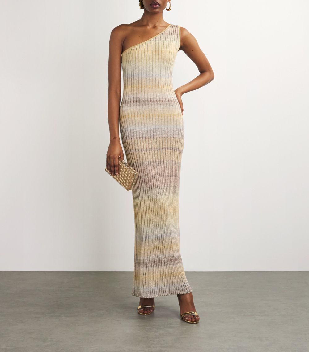 Missoni Missoni Chevron-Knit Asymmetrical Dress