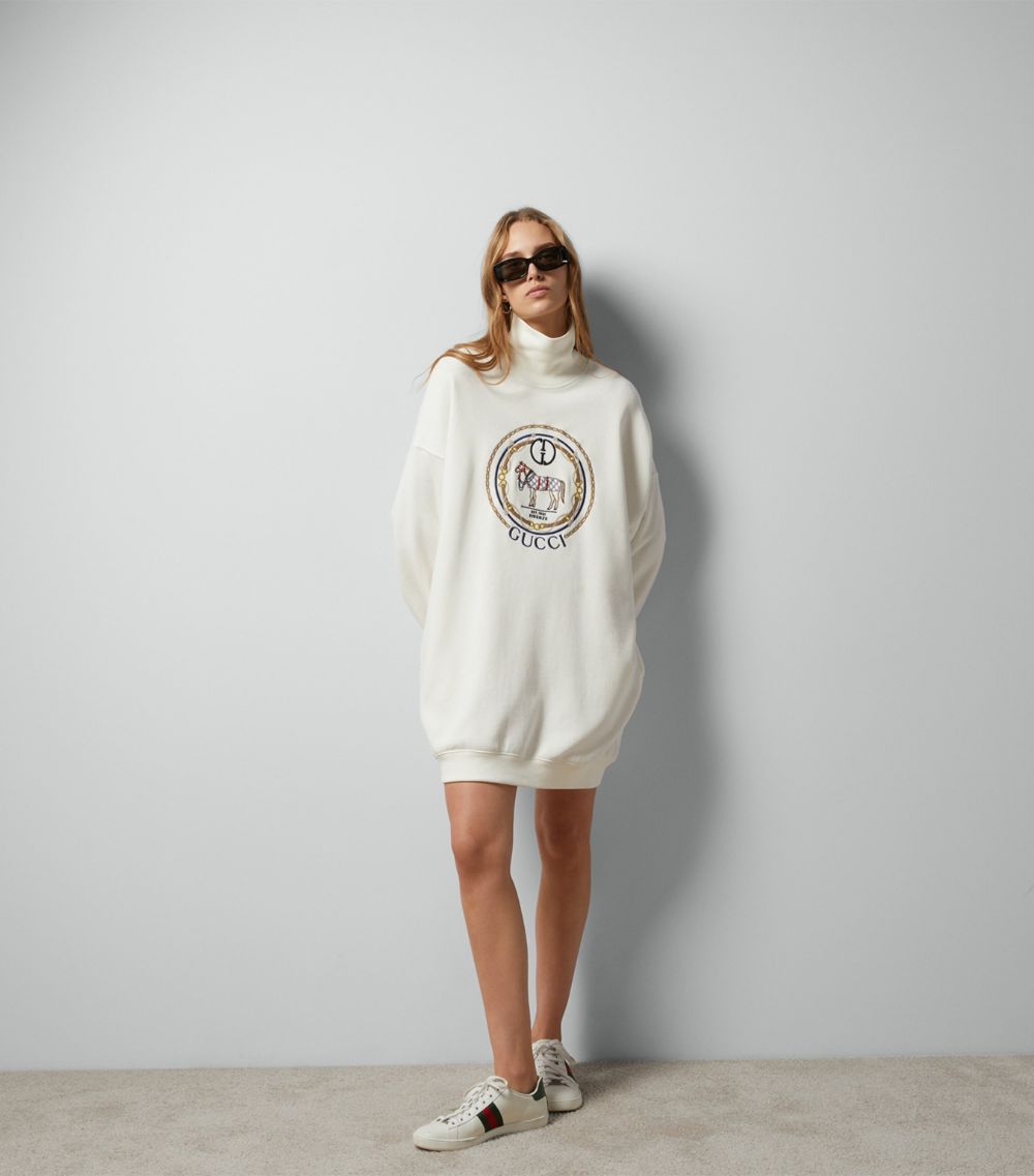 Gucci Gucci Embroidered High-Neck Sweater