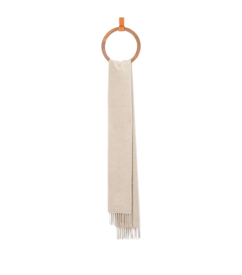 Loewe Loewe Bicolour Anagram Scarf