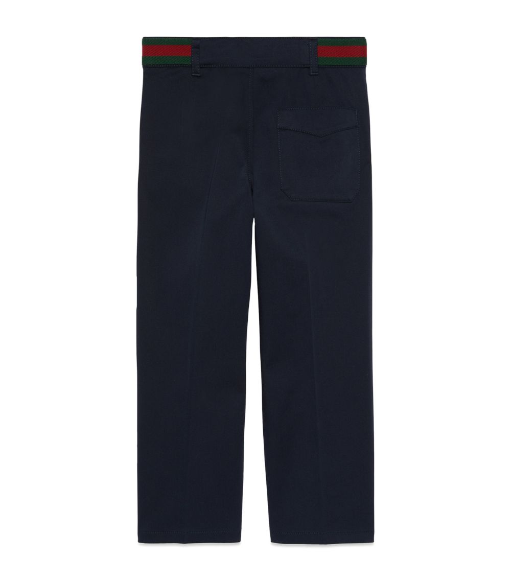 Gucci Gucci Kids Stretch-Cotton Trousers (4-12 Years)